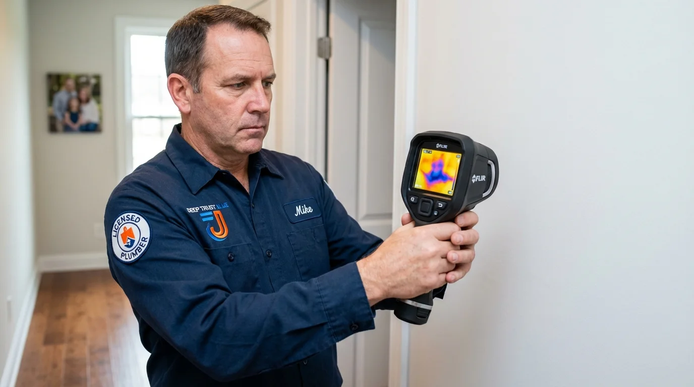 Thermal imaging leak detection by Johns Plumbing LLC in Apalachin